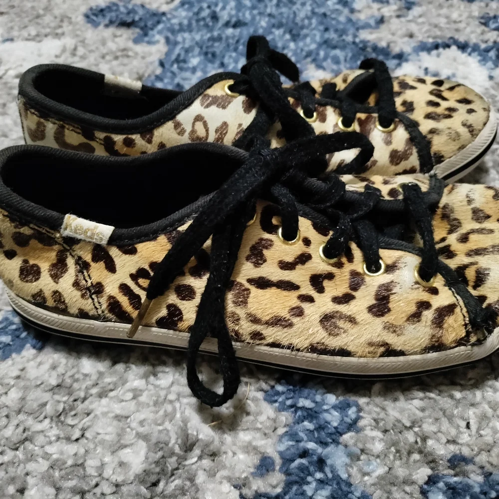 Keds for Kate Spade girl's leopard print sneakers size 13